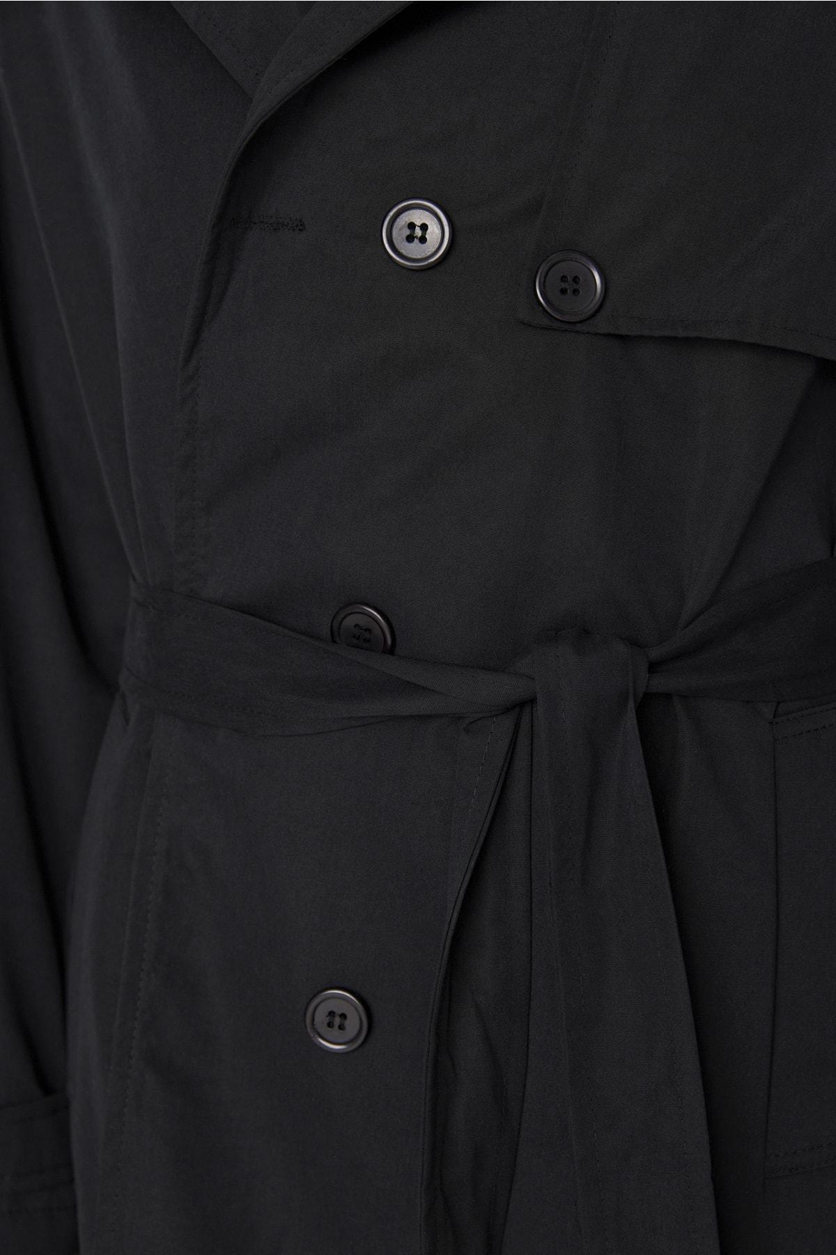 Trendyol - Black Oversize Trench Coat