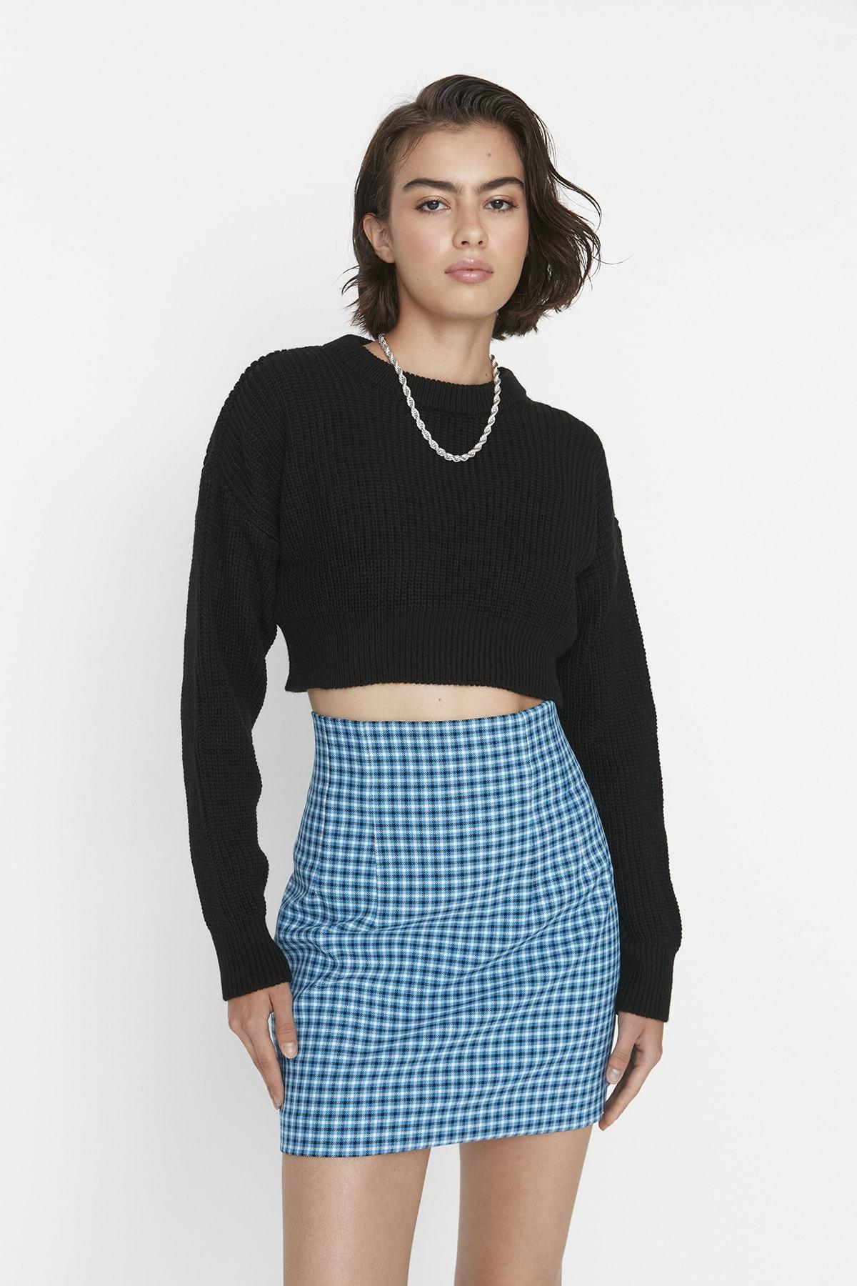 Black Crew Neck Sweater, , large image number 0