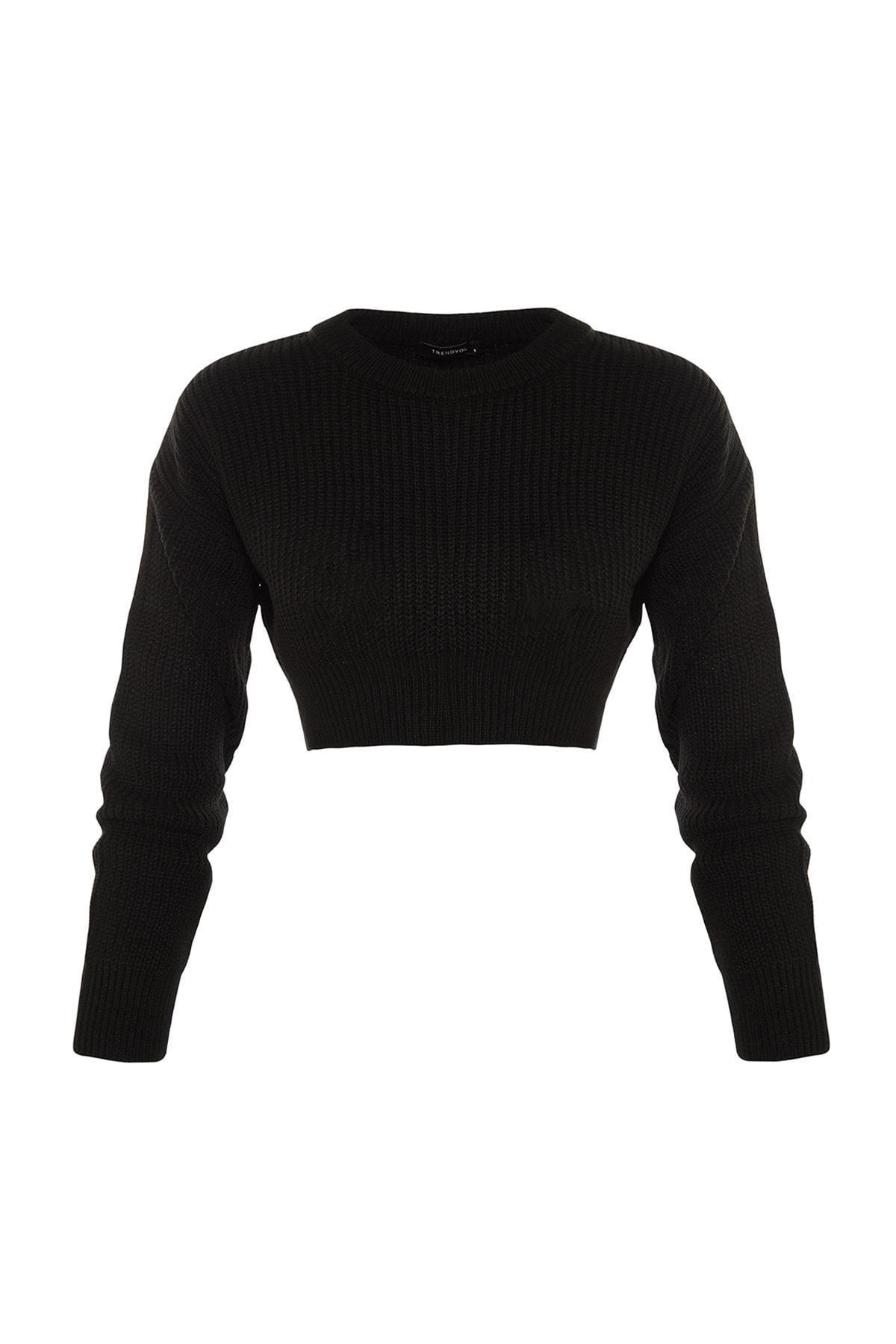 Trendyol - Black Crew Neck Sweater