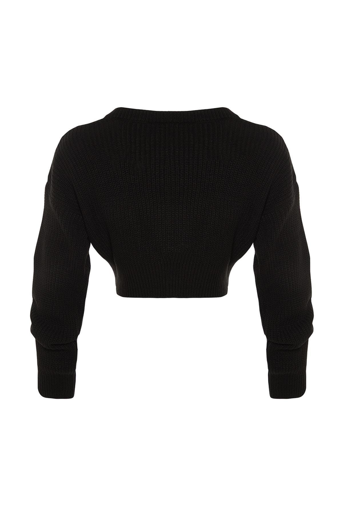 Black Crew Neck Sweater, , large image number 7