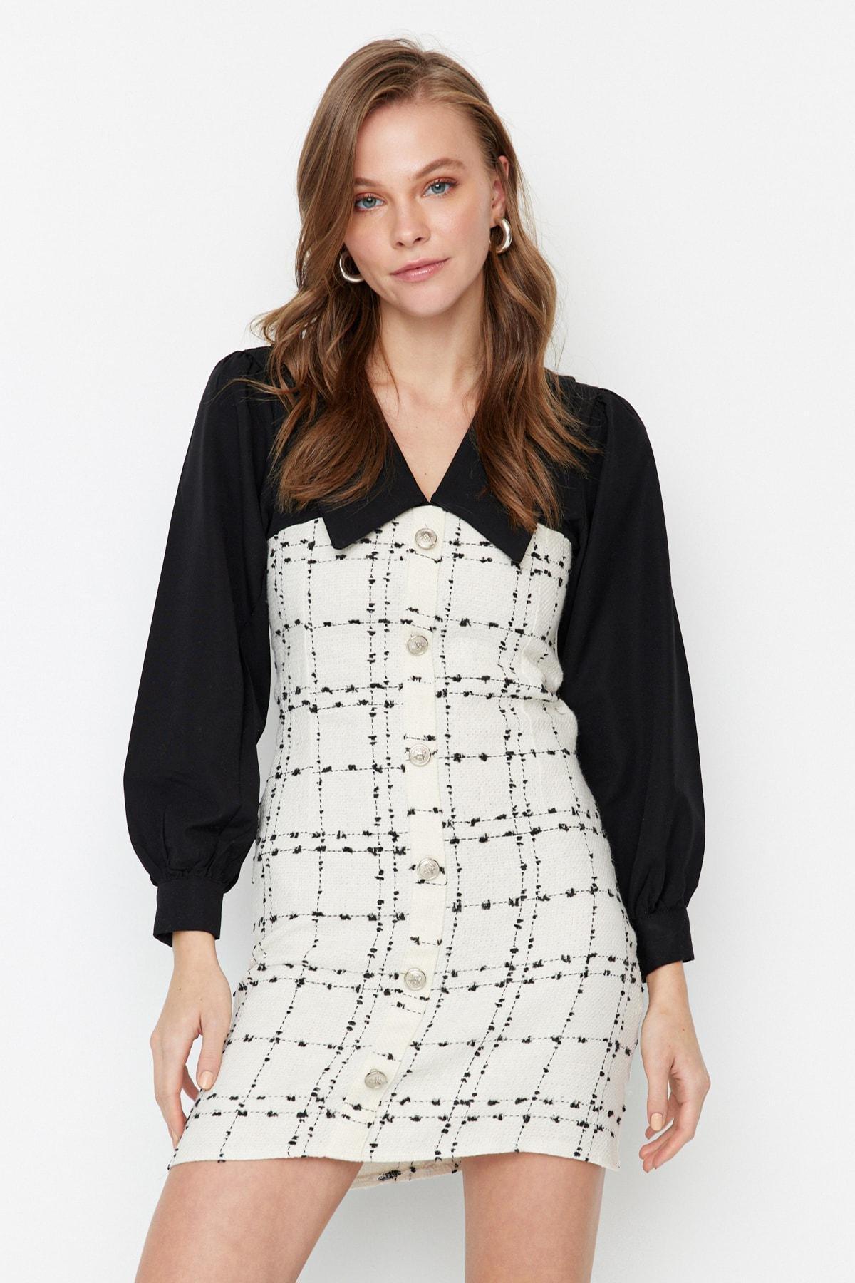 Ecru A-Line Dress, , large image number 2