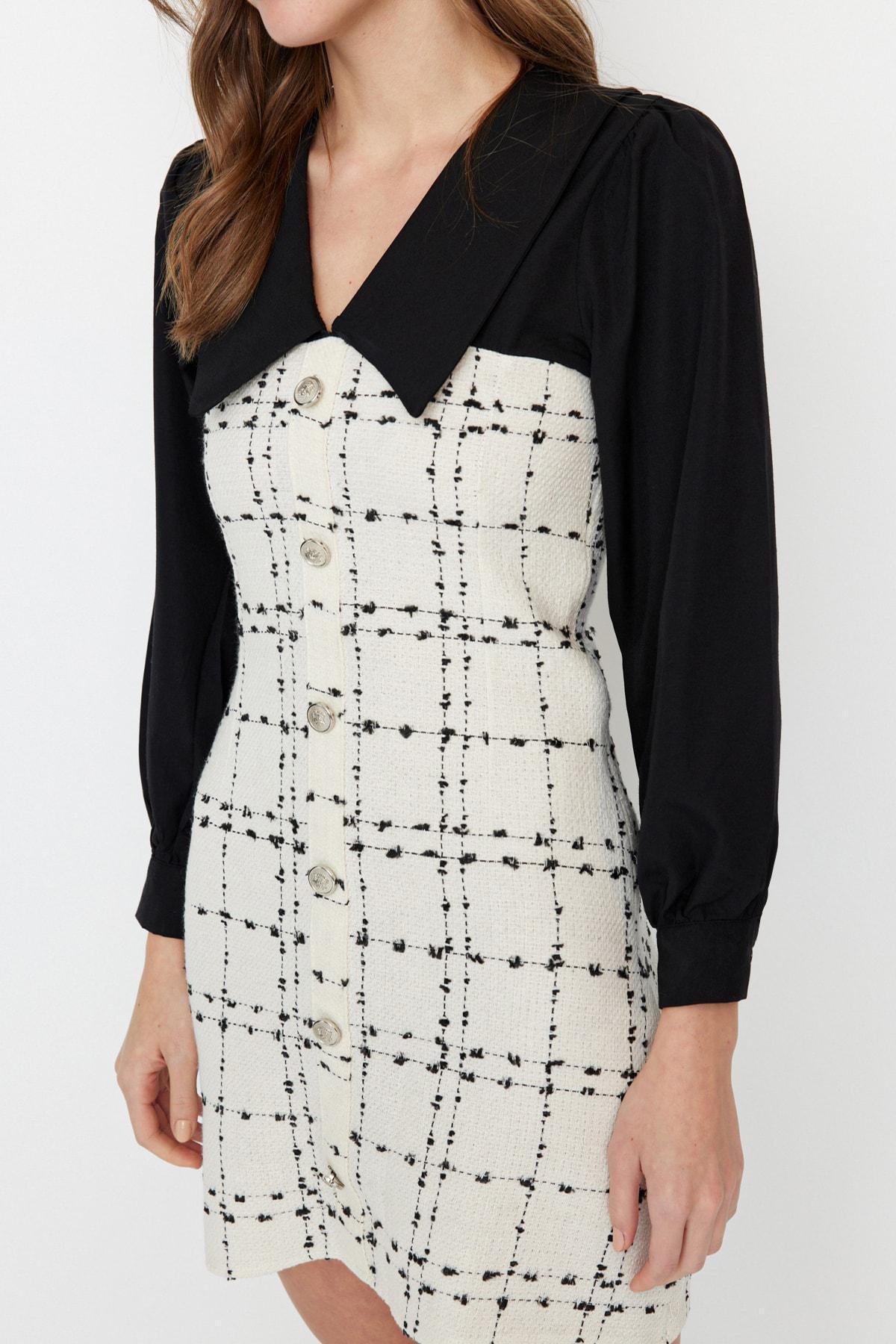 Ecru A-Line Dress, , large image number 3