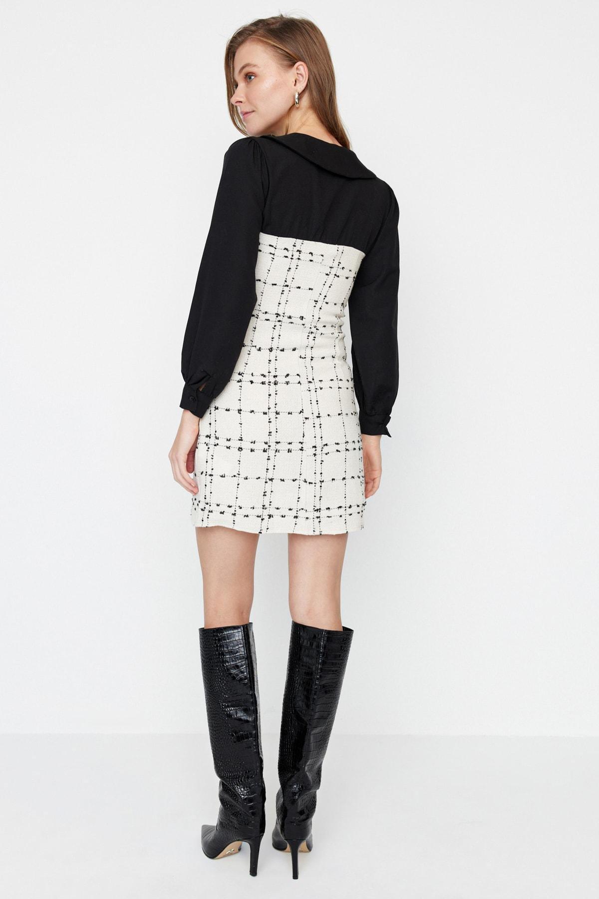 Ecru A-Line Dress, , large image number 4