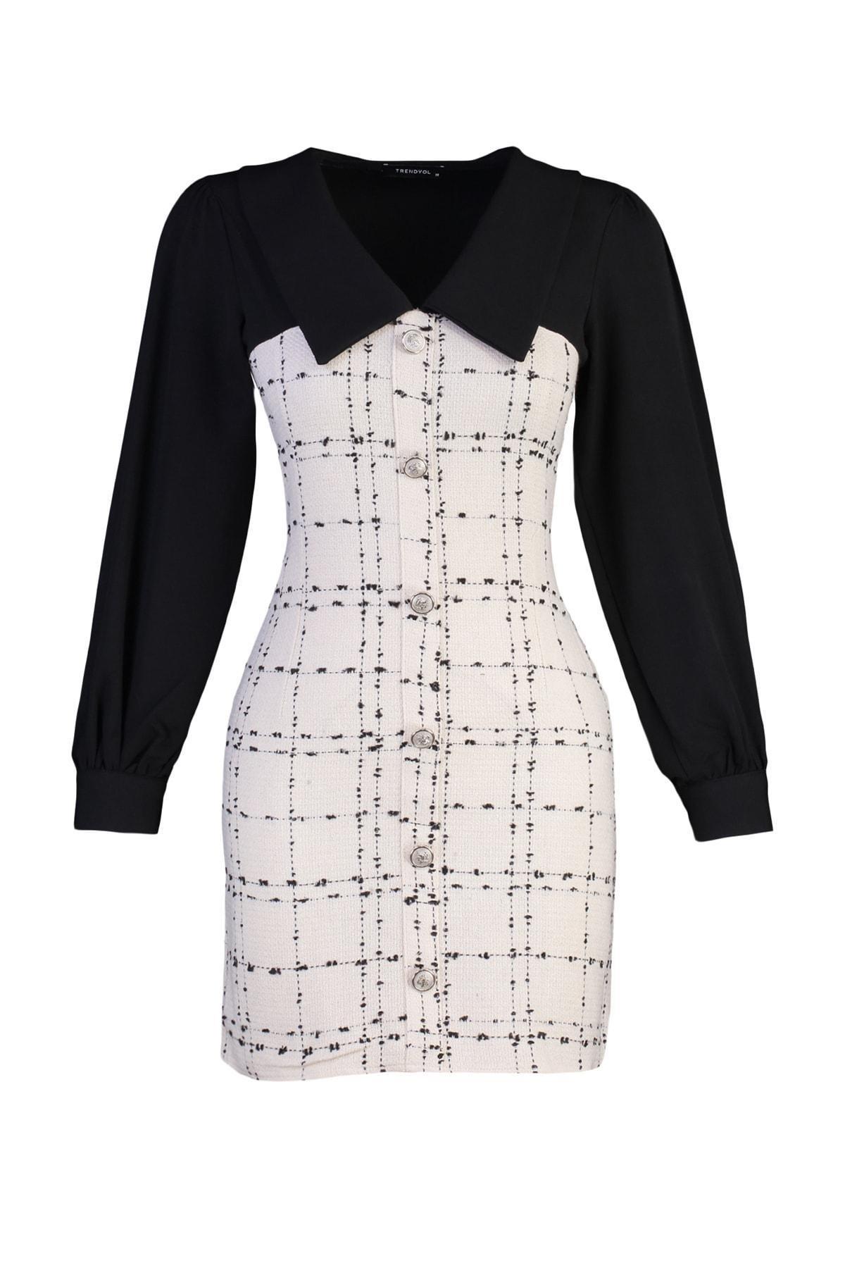 Ecru A-Line Dress, , large image number 5