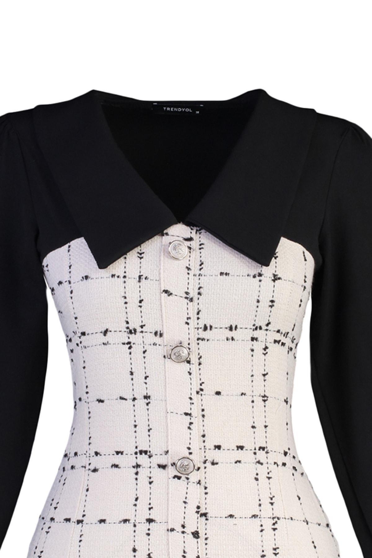 Ecru A-Line Dress, , large image number 6