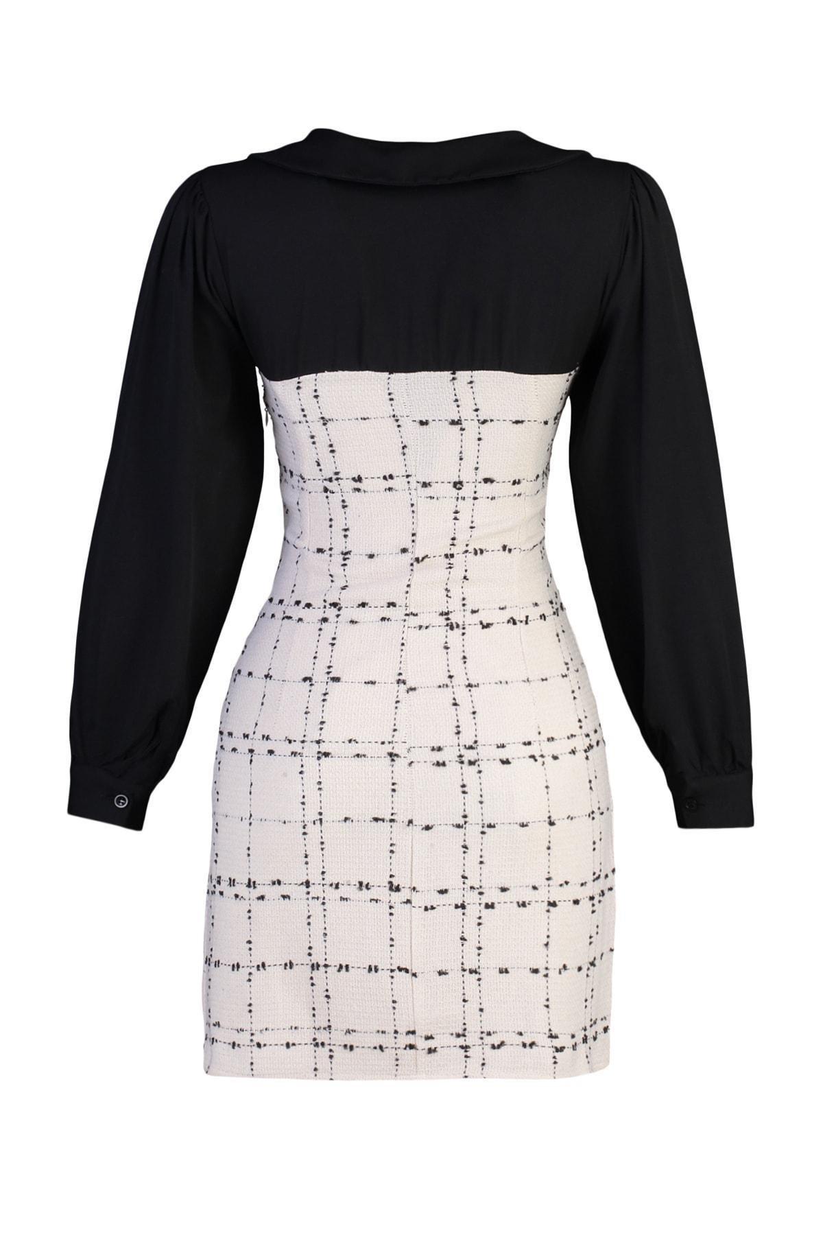 Ecru A-Line Dress, , large image number 7