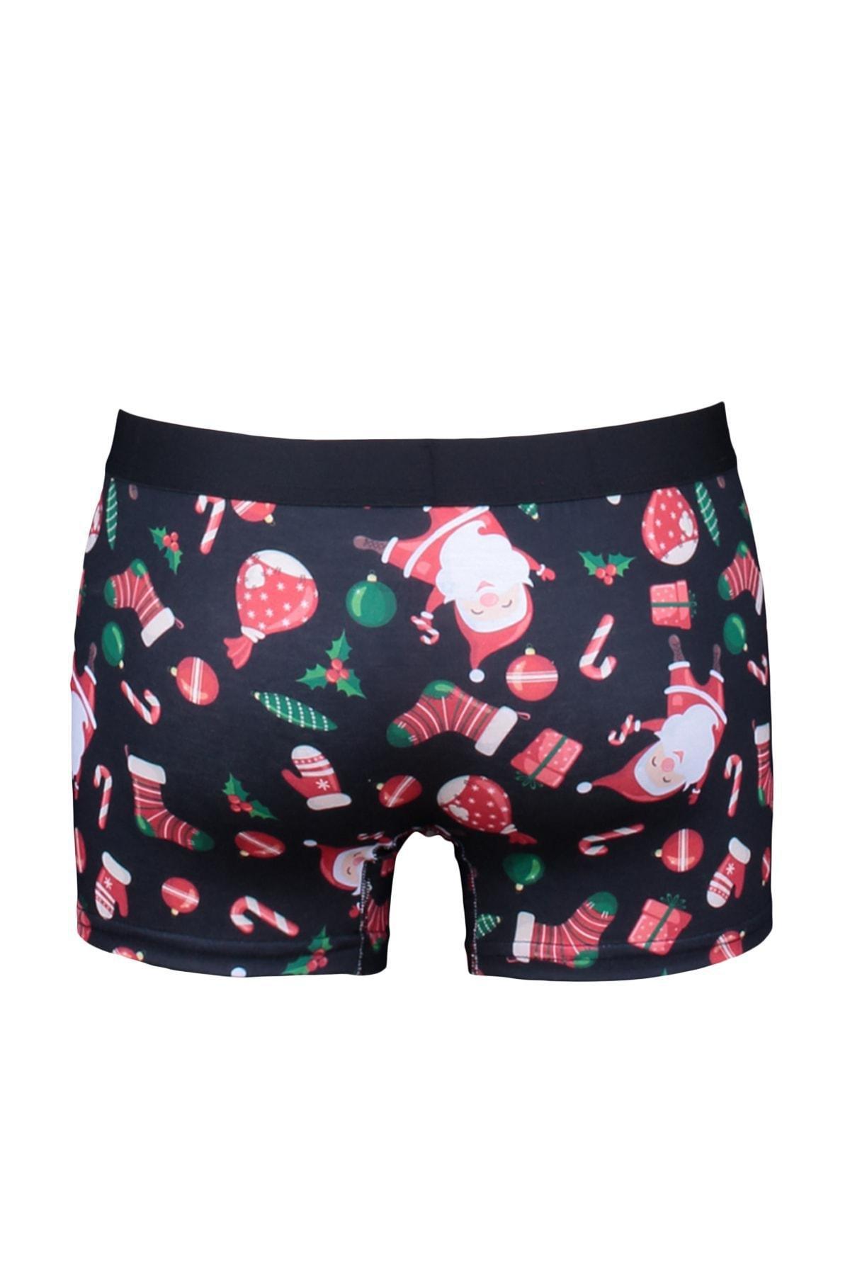 Multicolour Christmas Boxer Shorts , Set Of 3, Red, large image number 2