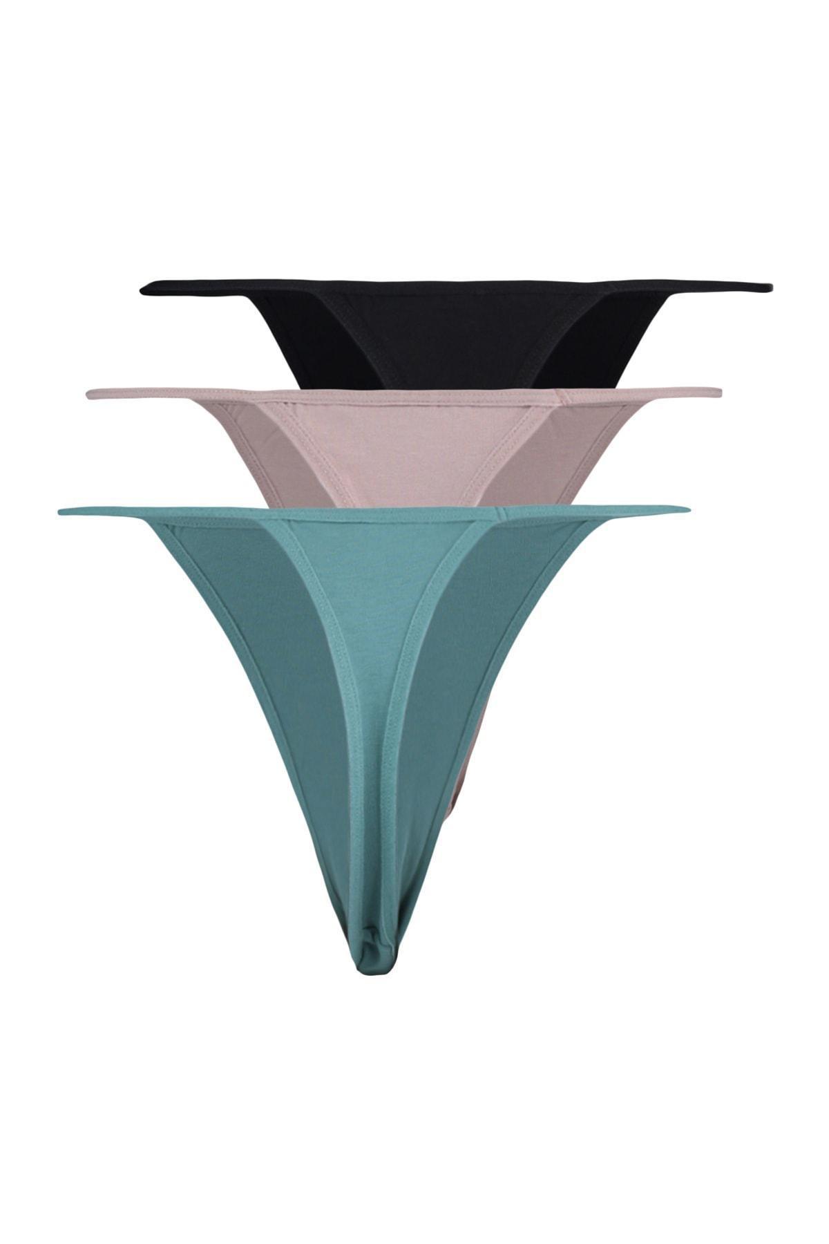 Black Cotton Plus Size Briefs, , large image number 0
