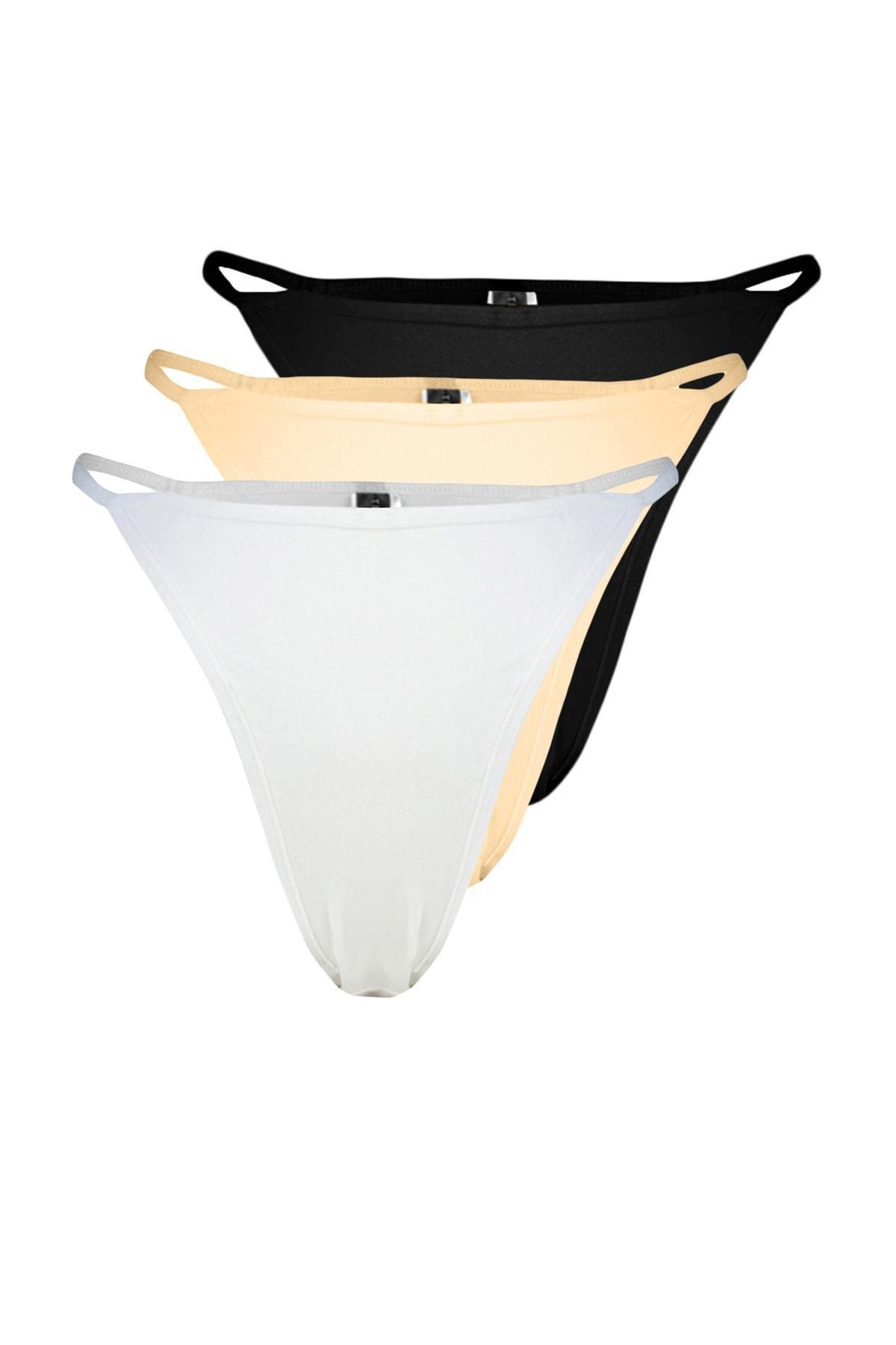 Black Cotton Plus Size Briefs, , large image number 1