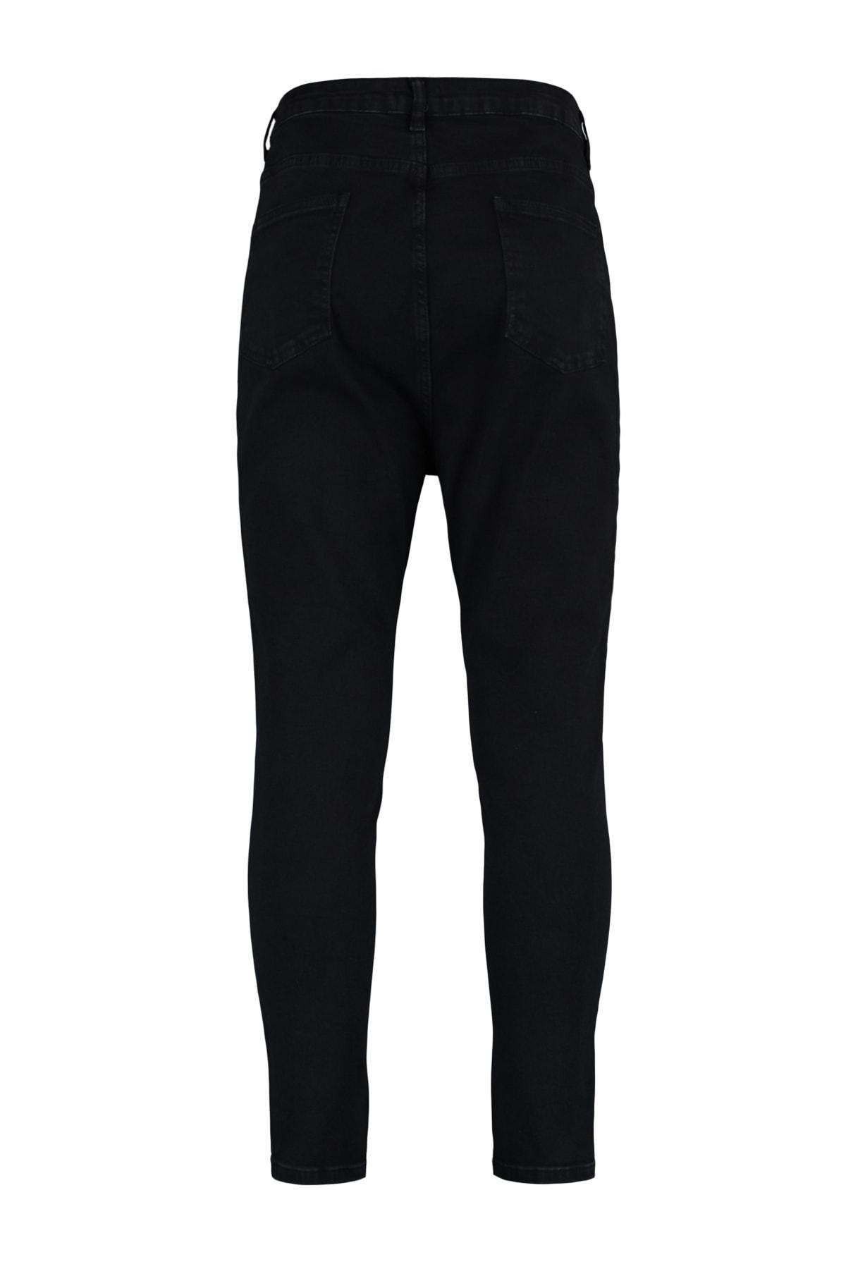Black Skinny High Waist Plus Size Jeans, , large image number 6