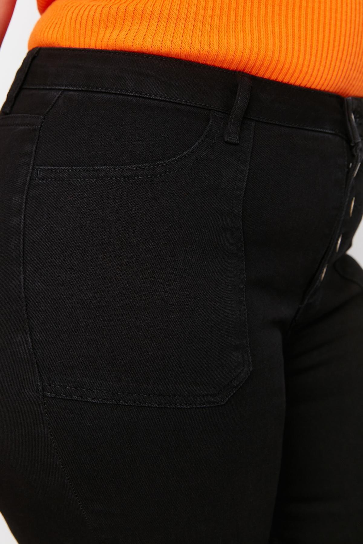 Trendyol - Black Slim High Waist Plus Size Jeans