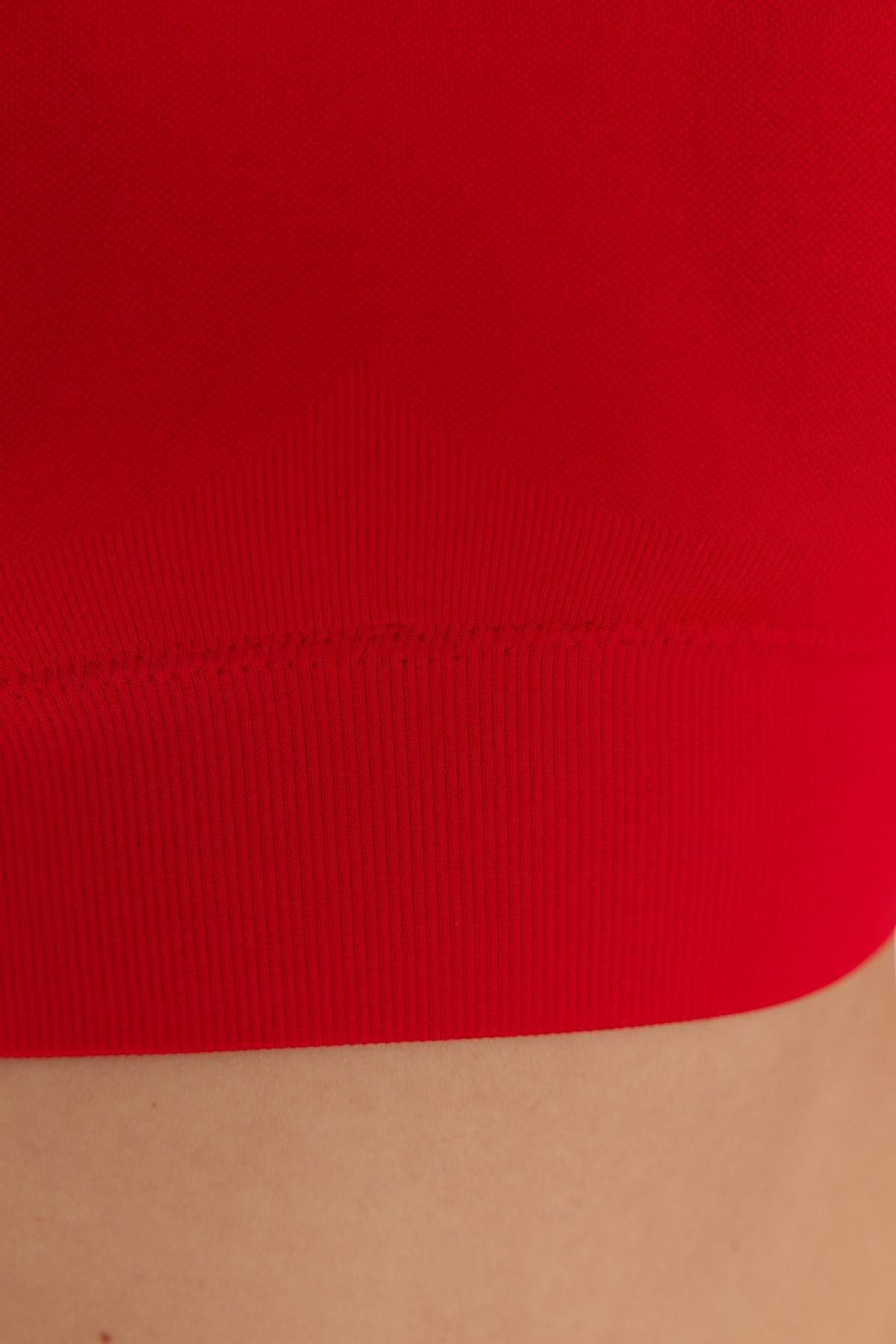 Red Crop Sports Bra, , large image number 3