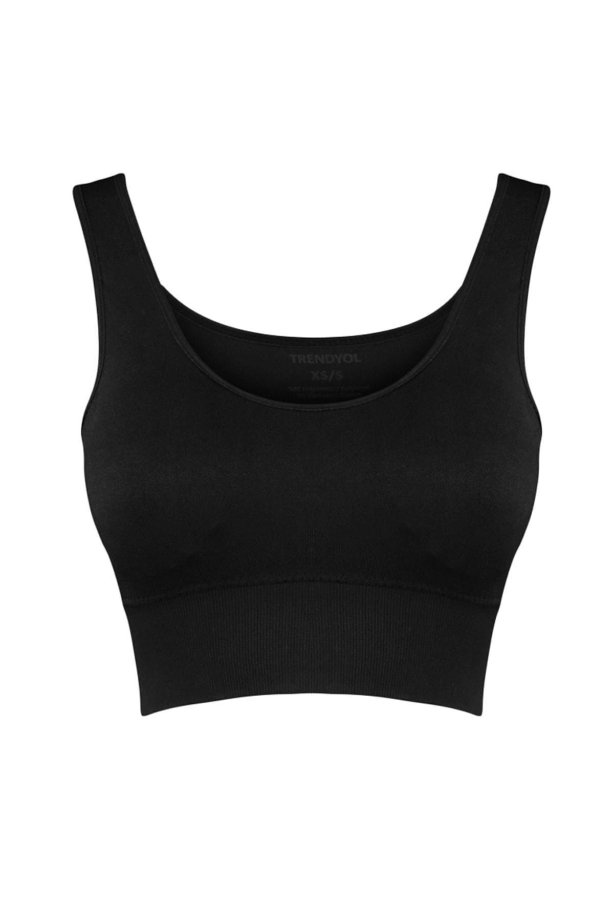 Black Crop Sports Bra, , large image number 6