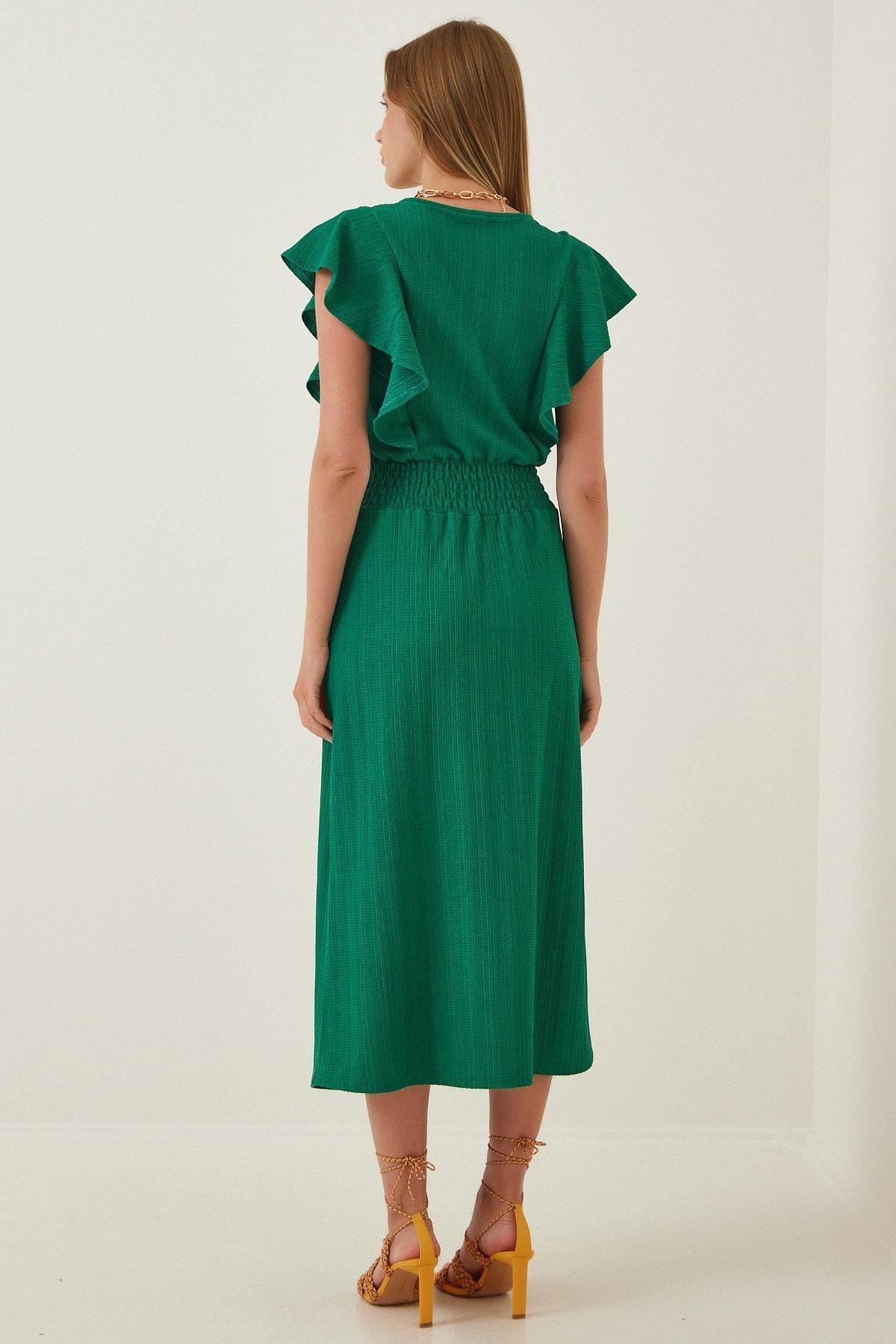 Green Cache-Coeur A-Line Dress, , large image number 2