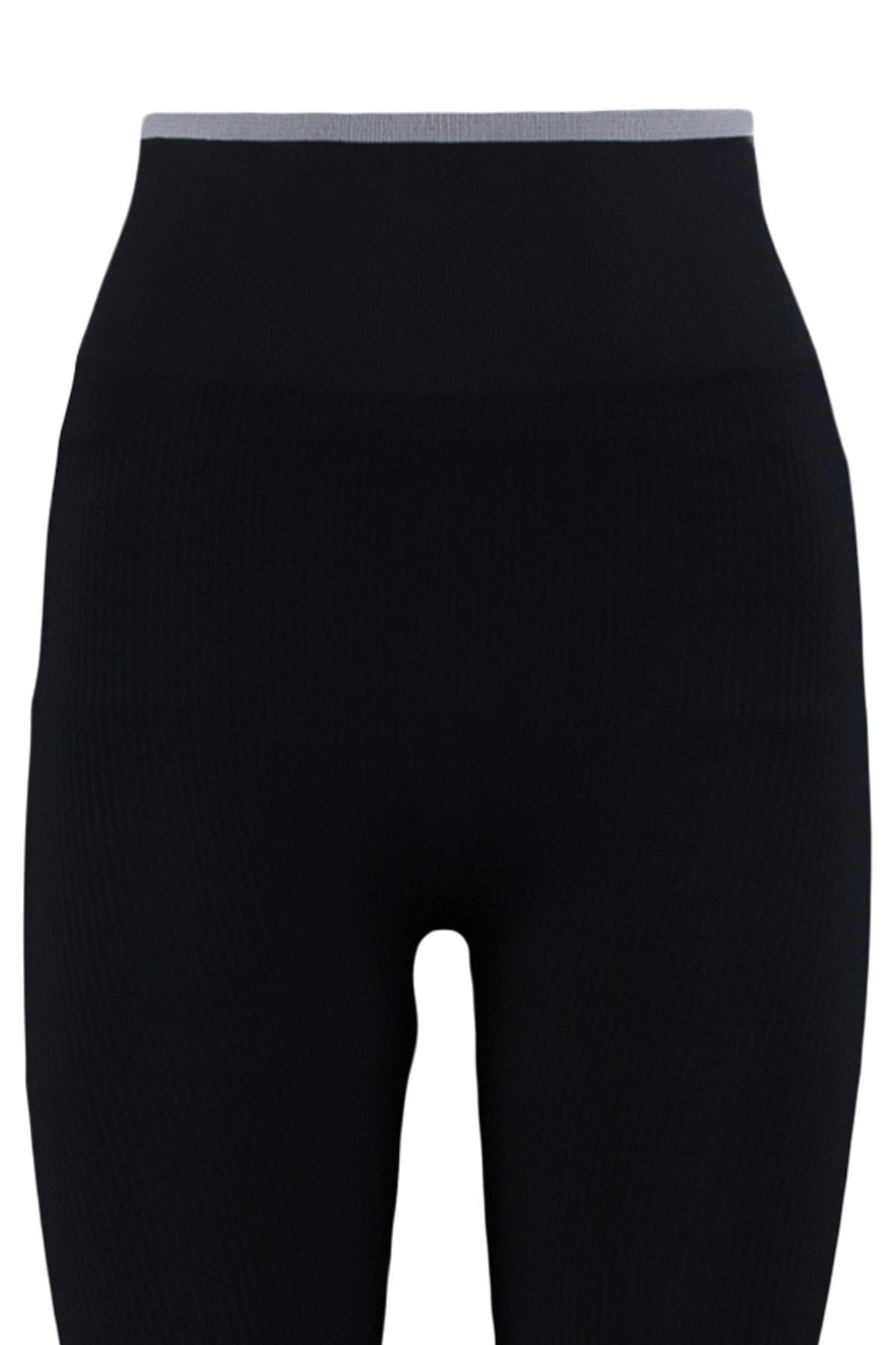 Black High Waist Leggings, , large image number 5