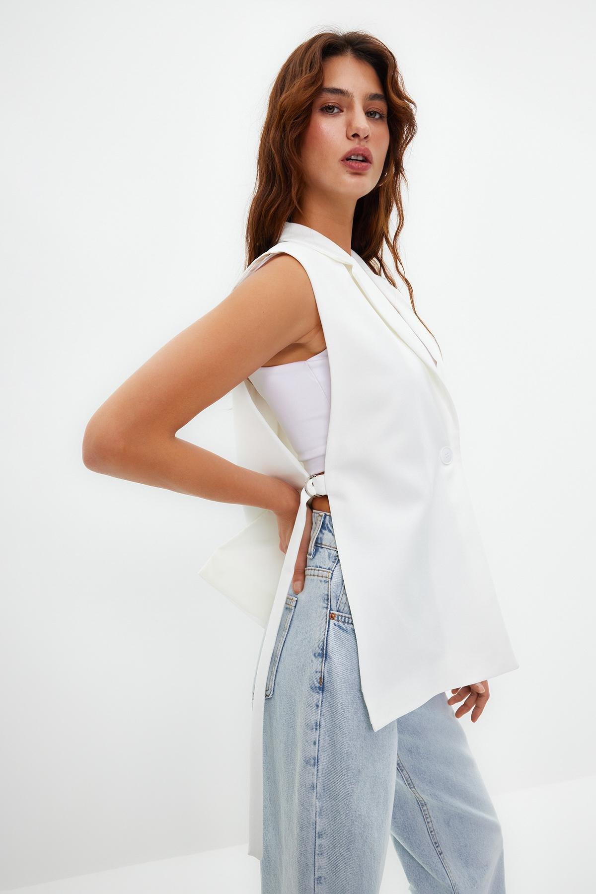 Woven Vest, , large image number 2