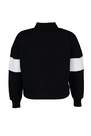 Trendyol - Black Standing Collar Plus Size Sweatshirt
