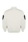 Trendyol - White Standing Collar Plus Size Sweatshirt