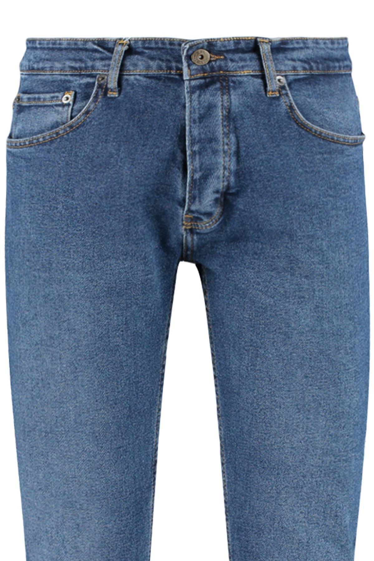 Navy Slim Denim Jeans, Dark blue, large image number 7
