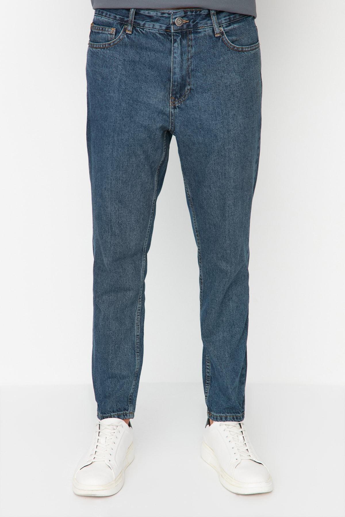 Blue Slim Denim Jeans, Blue, large image number 0