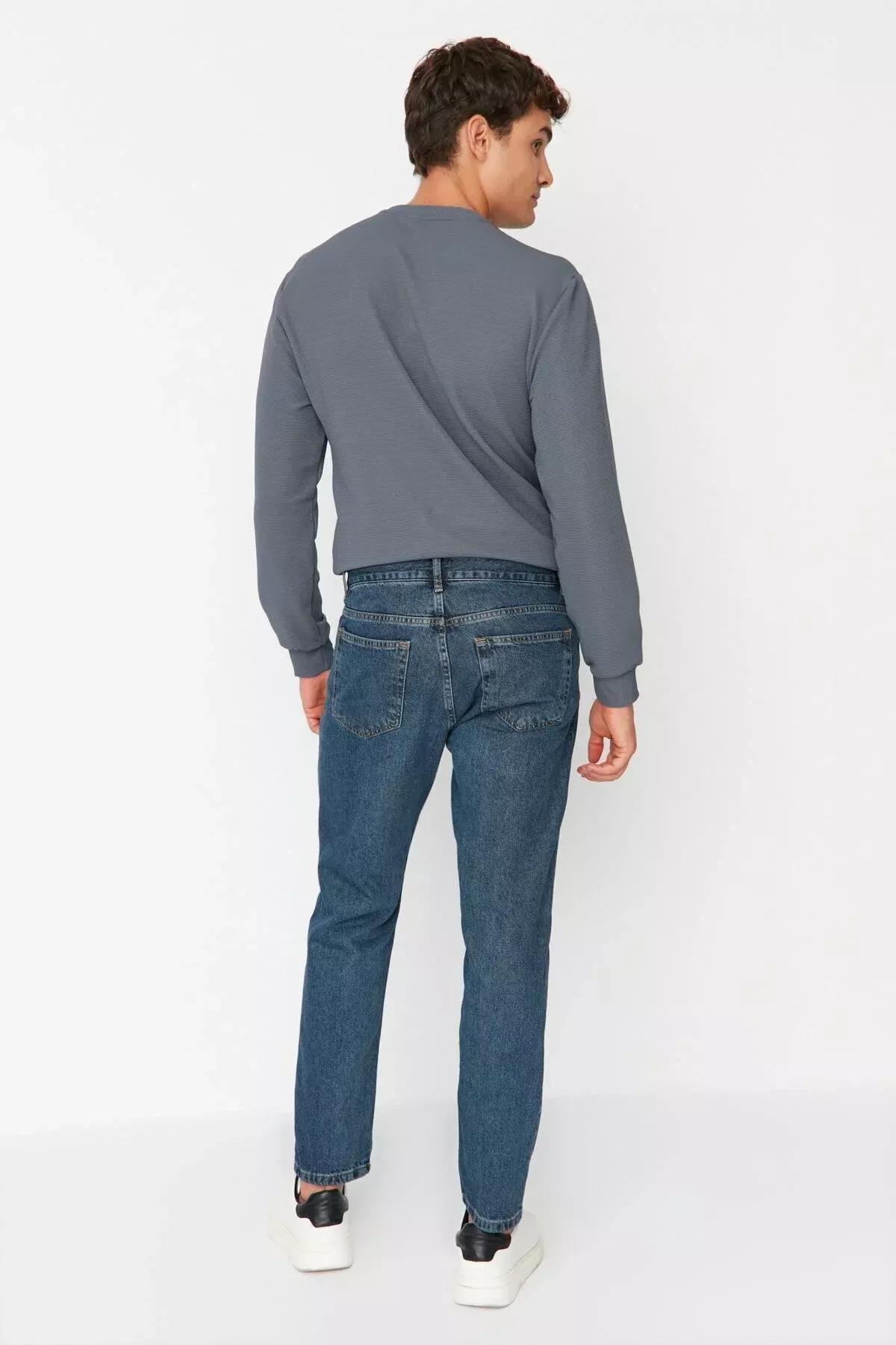 Blue Slim Denim Jeans, Blue, large image number 3