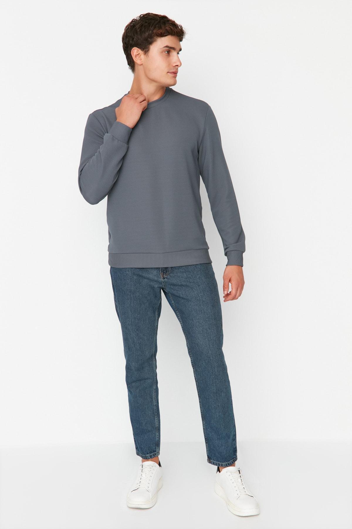 Blue Slim Denim Jeans, Blue, large image number 4