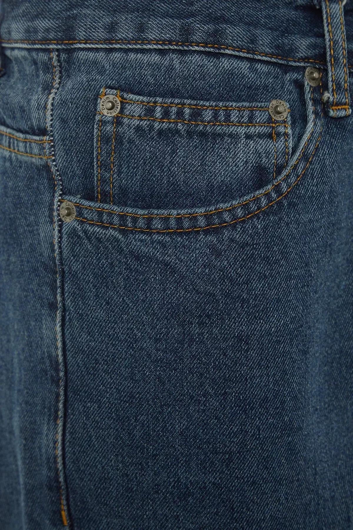 Blue Slim Denim Jeans, Blue, large image number 5