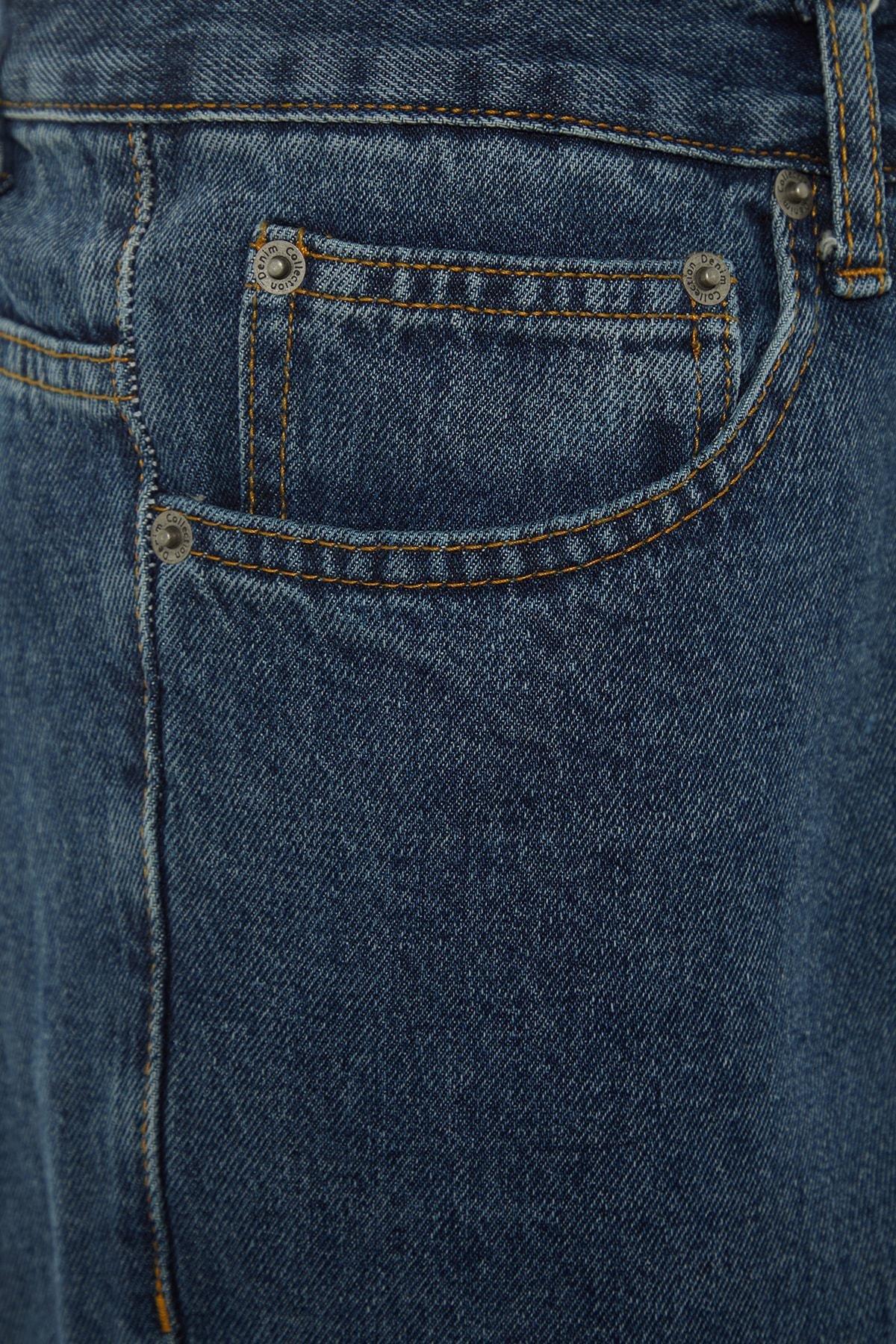 Blue Slim Denim Jeans, Blue, large image number 7
