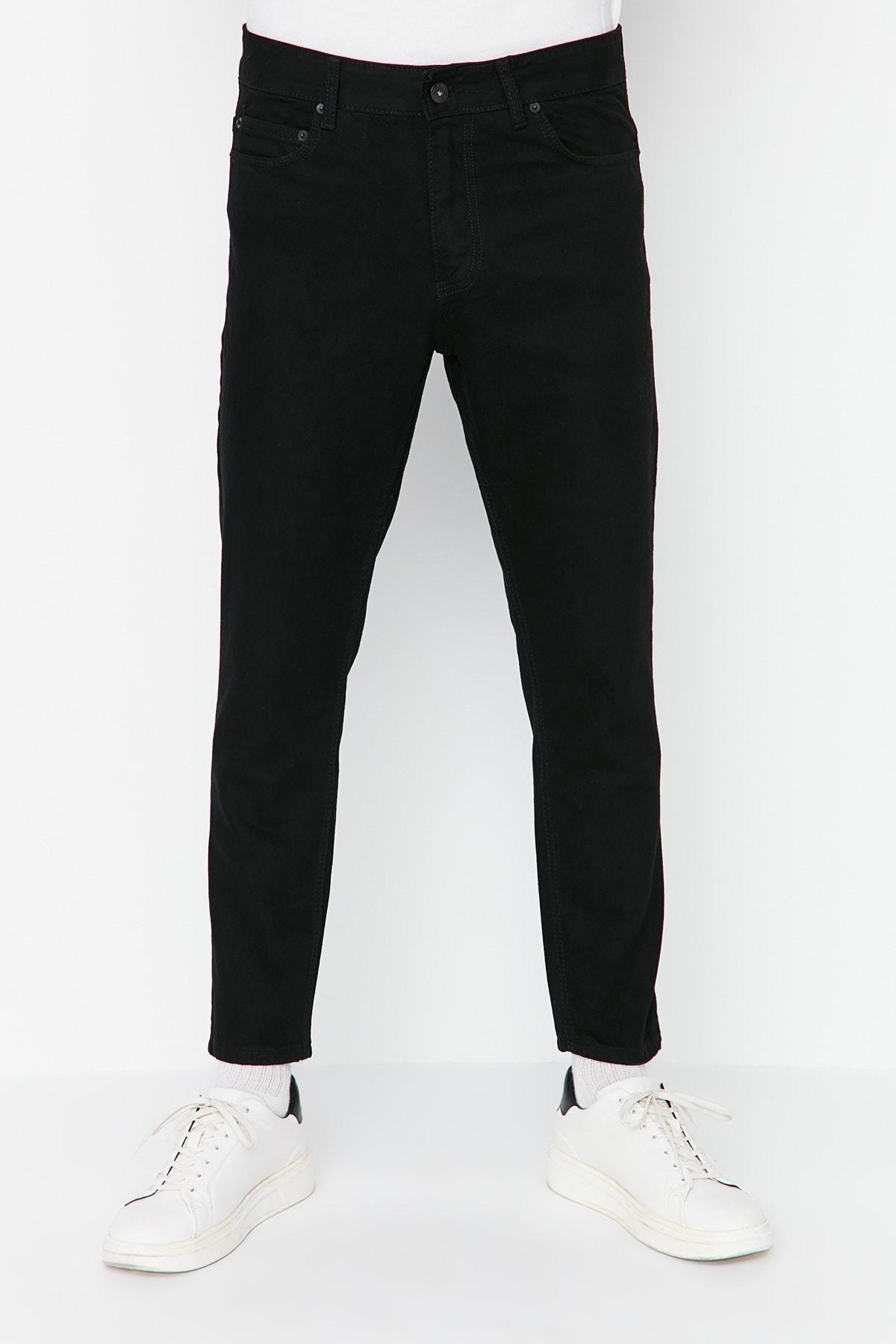 Black Slim Denim Jeans, , large image number 0