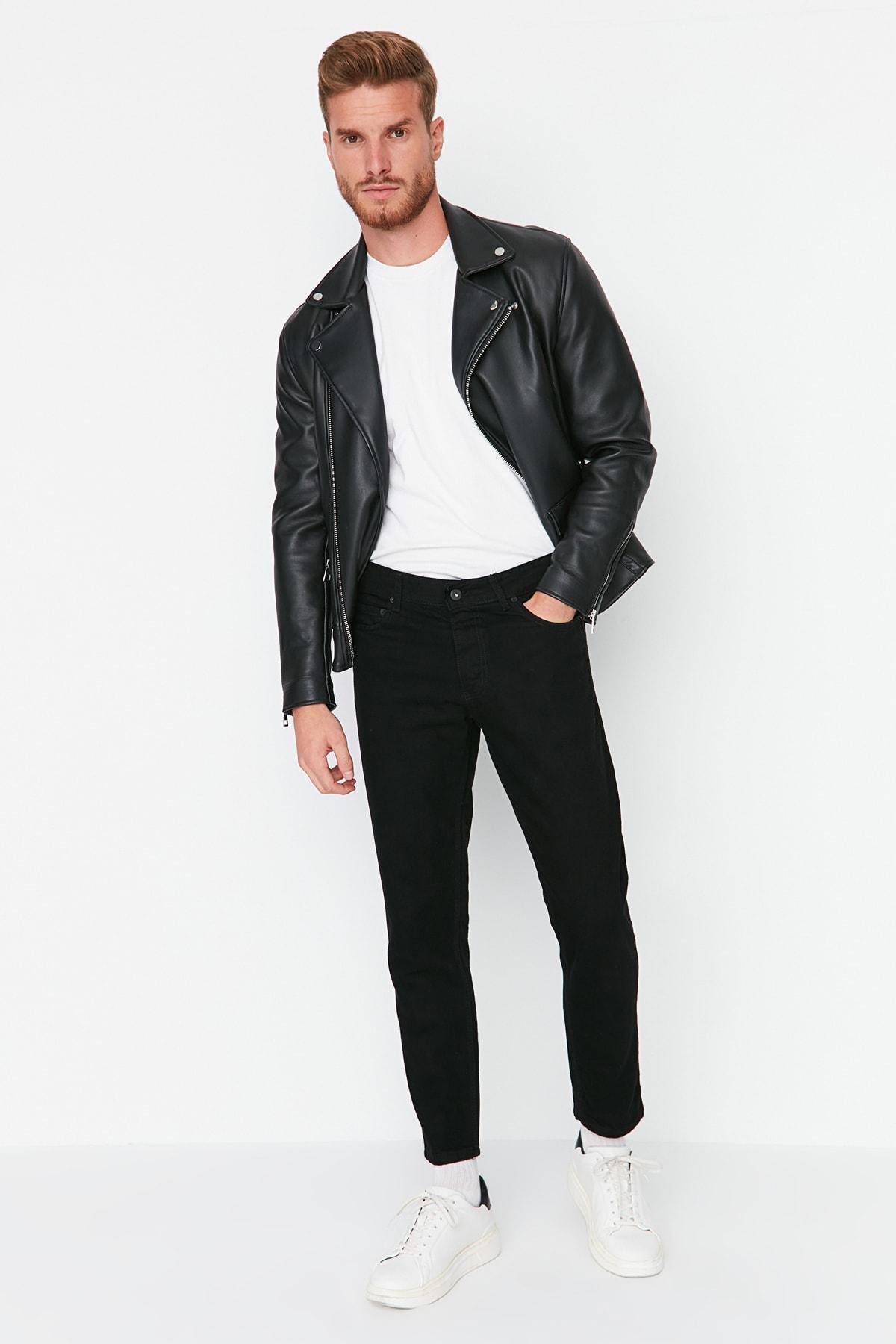 Black Slim Denim Jeans, , large image number 2
