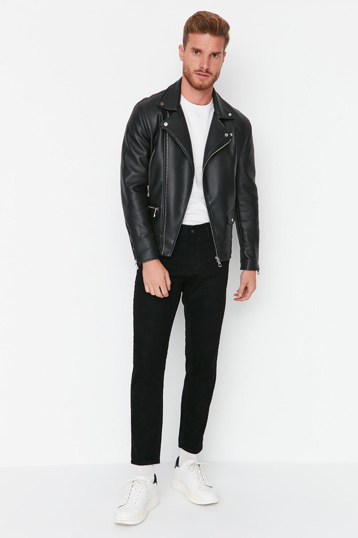 Black Slim Denim Jeans, , large image number 3