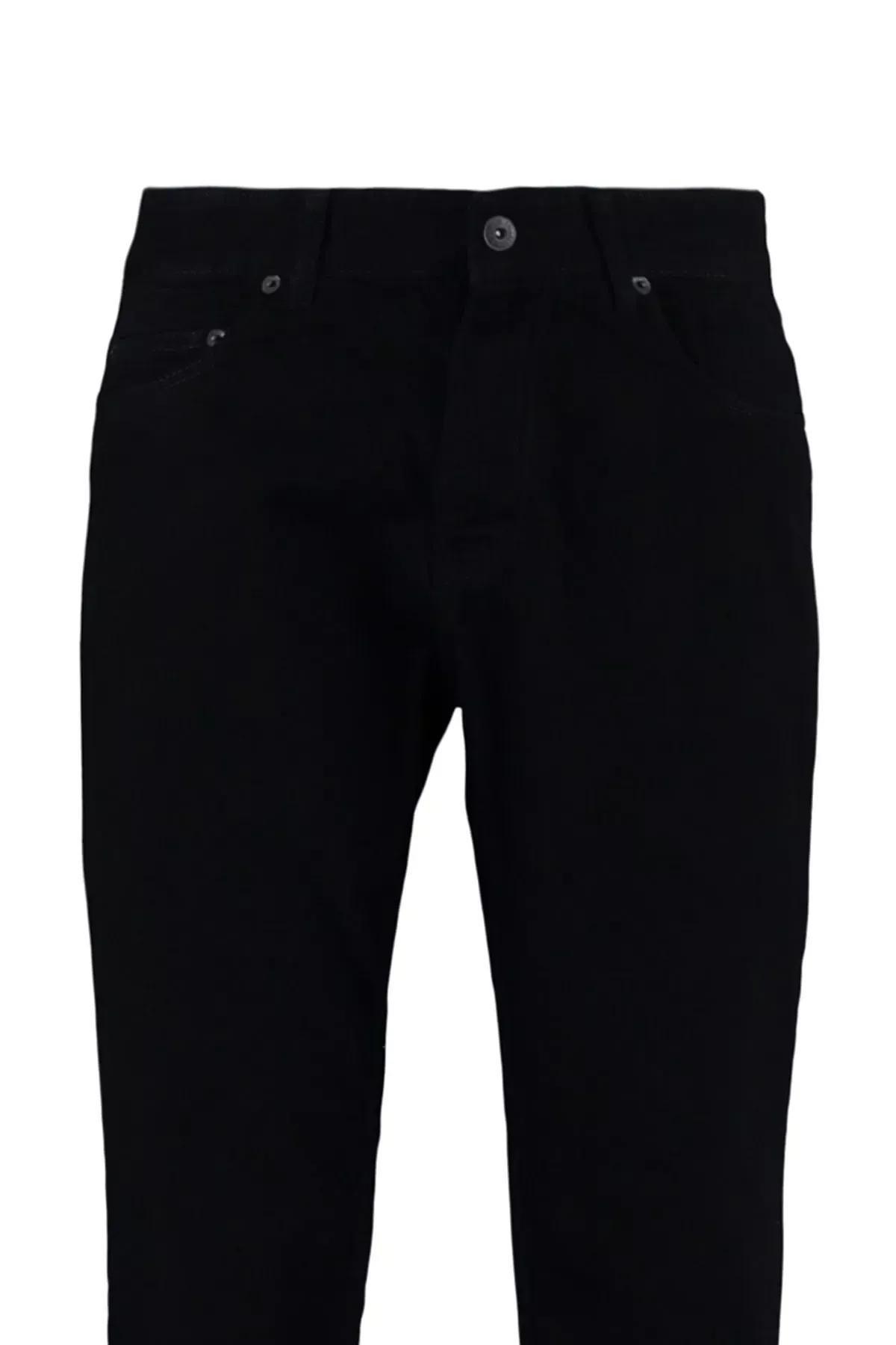 Black Slim Denim Jeans, Black, large image number 5