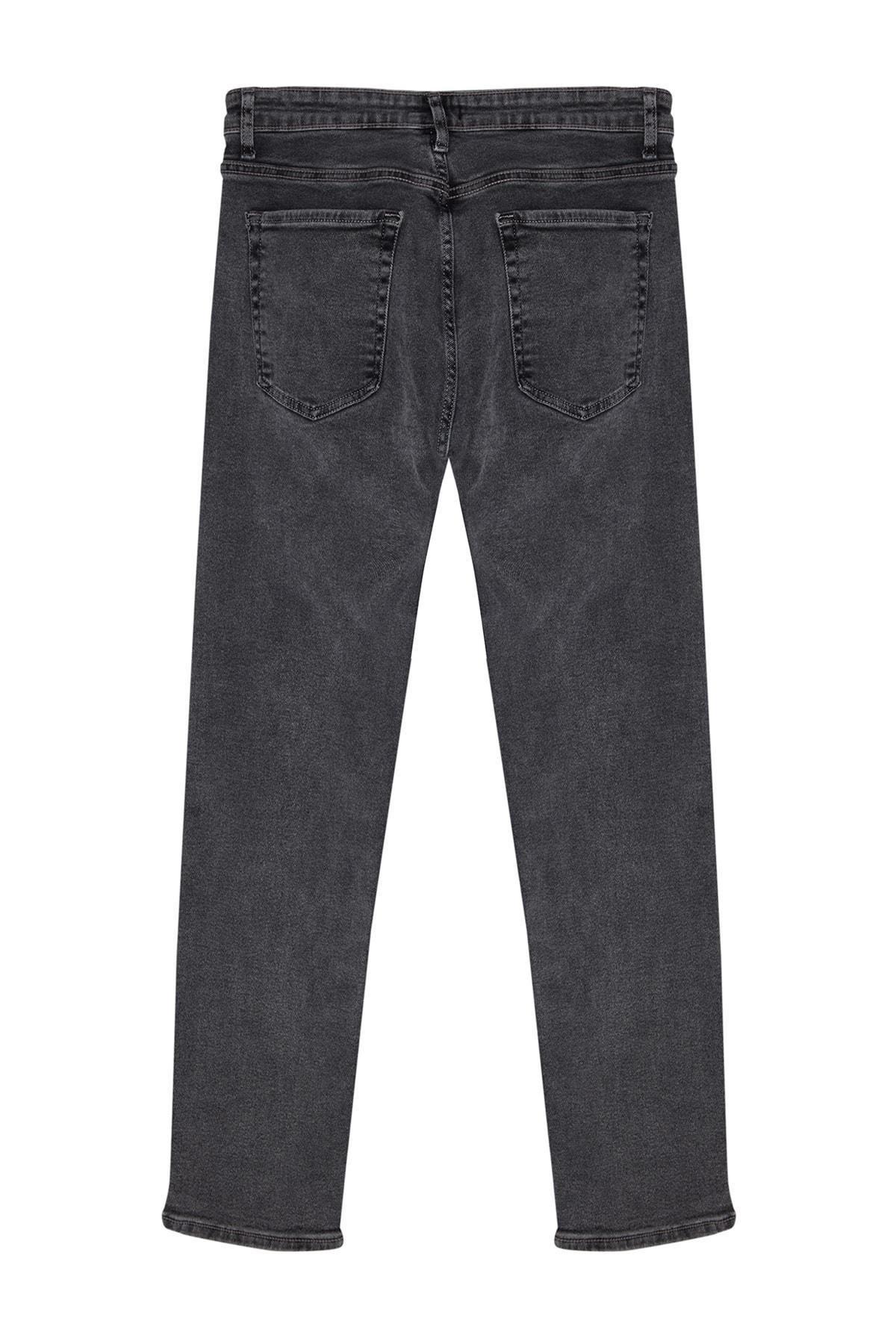 Gray Slim Denim Jeans, , large image number 8