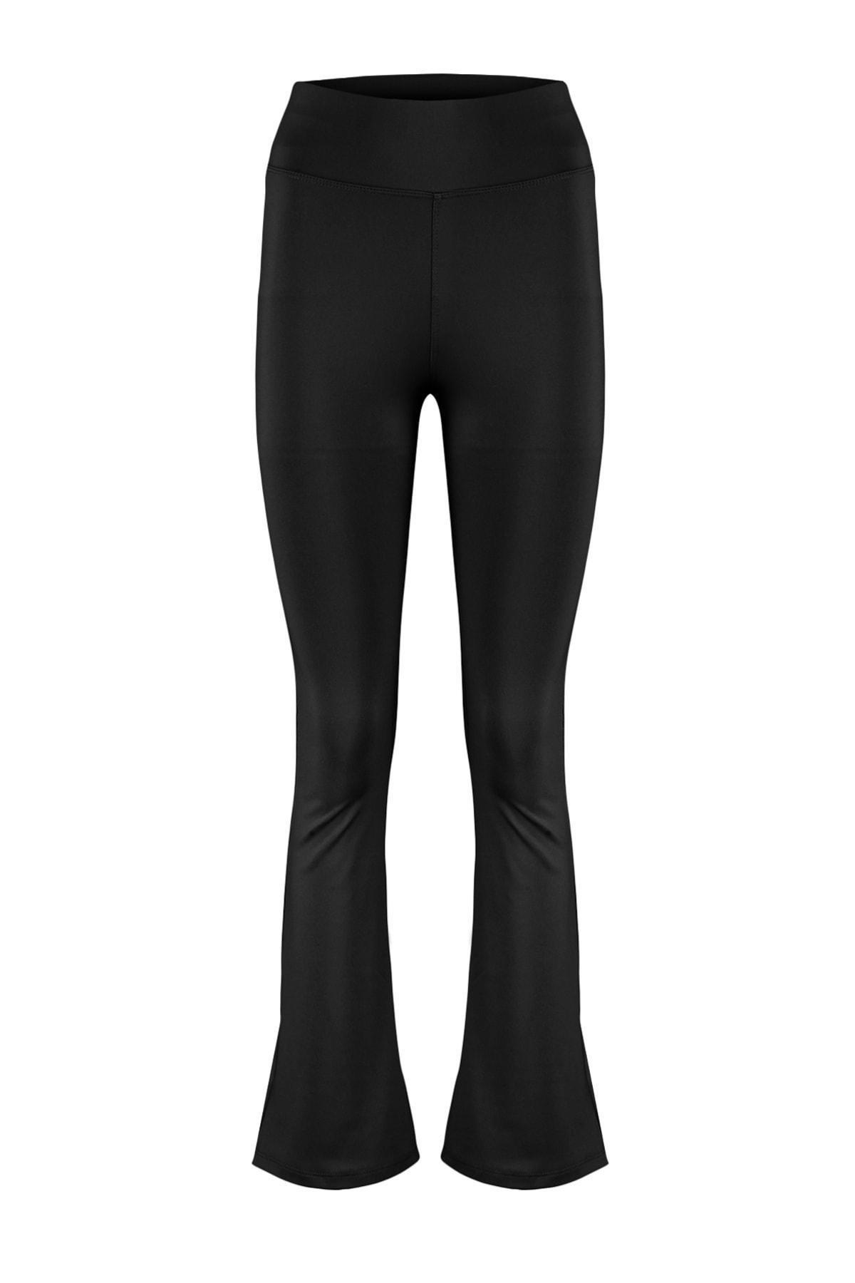 Black Fitted Leggings, , large image number 5