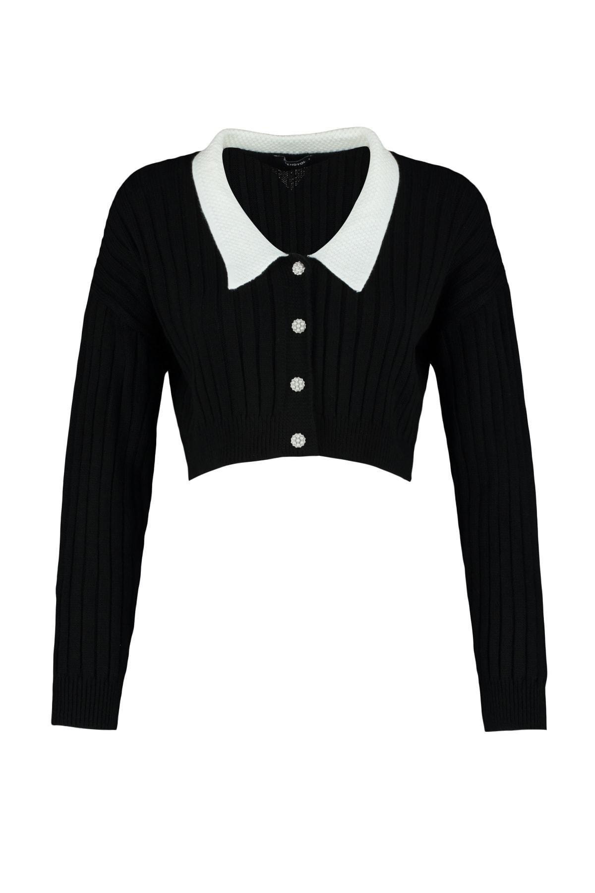 Black Regular Cardigan, , large image number 5