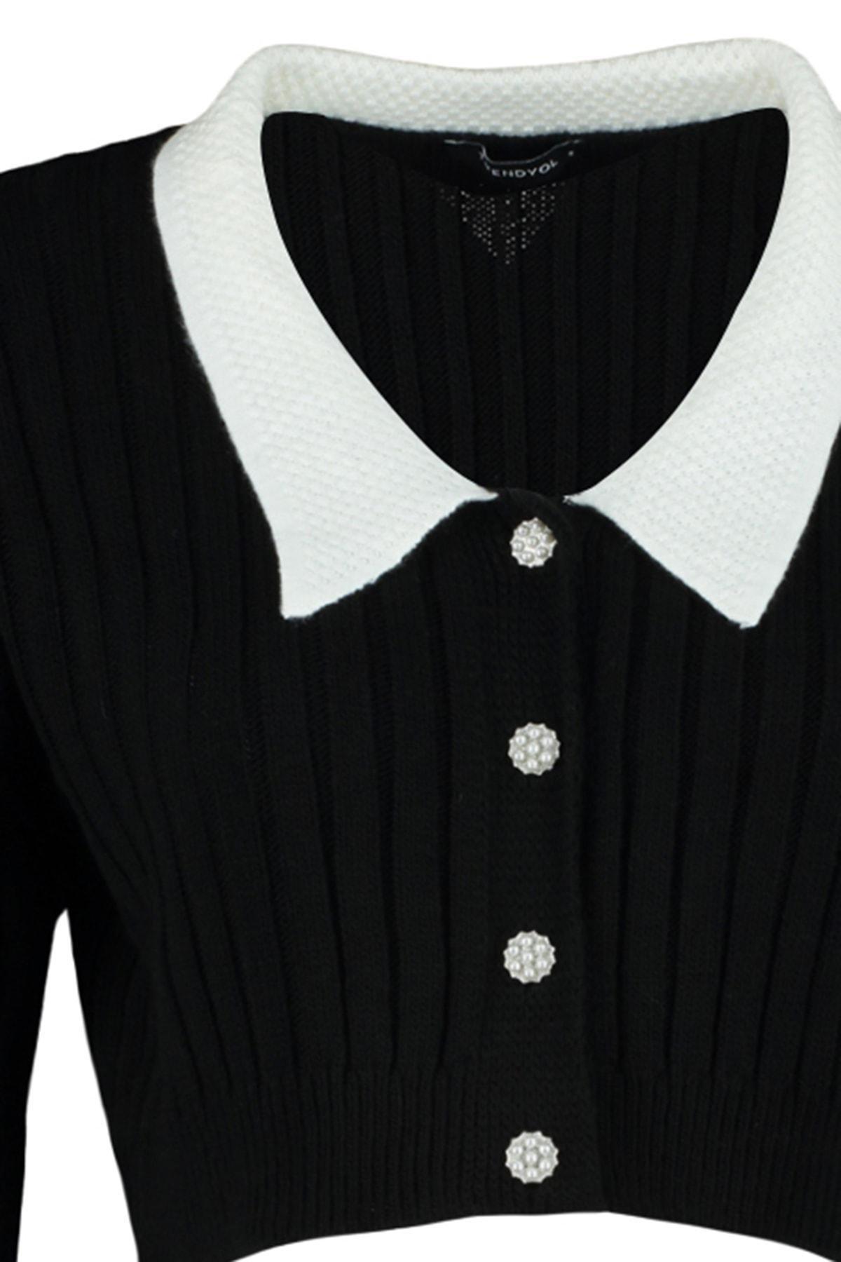 Black Regular Cardigan, , large image number 6