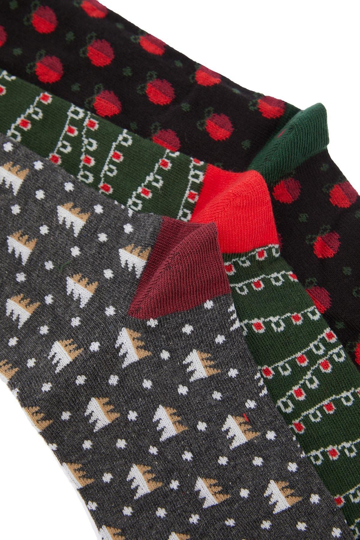 Multicolour Socks , Set Of 3, Multicolor, large image number 4