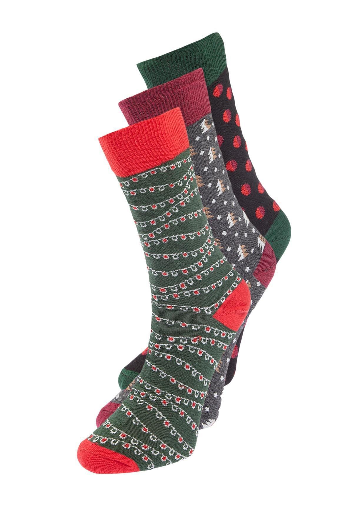 Multicolour Socks , Set Of 3, Multicolor, large image number 8