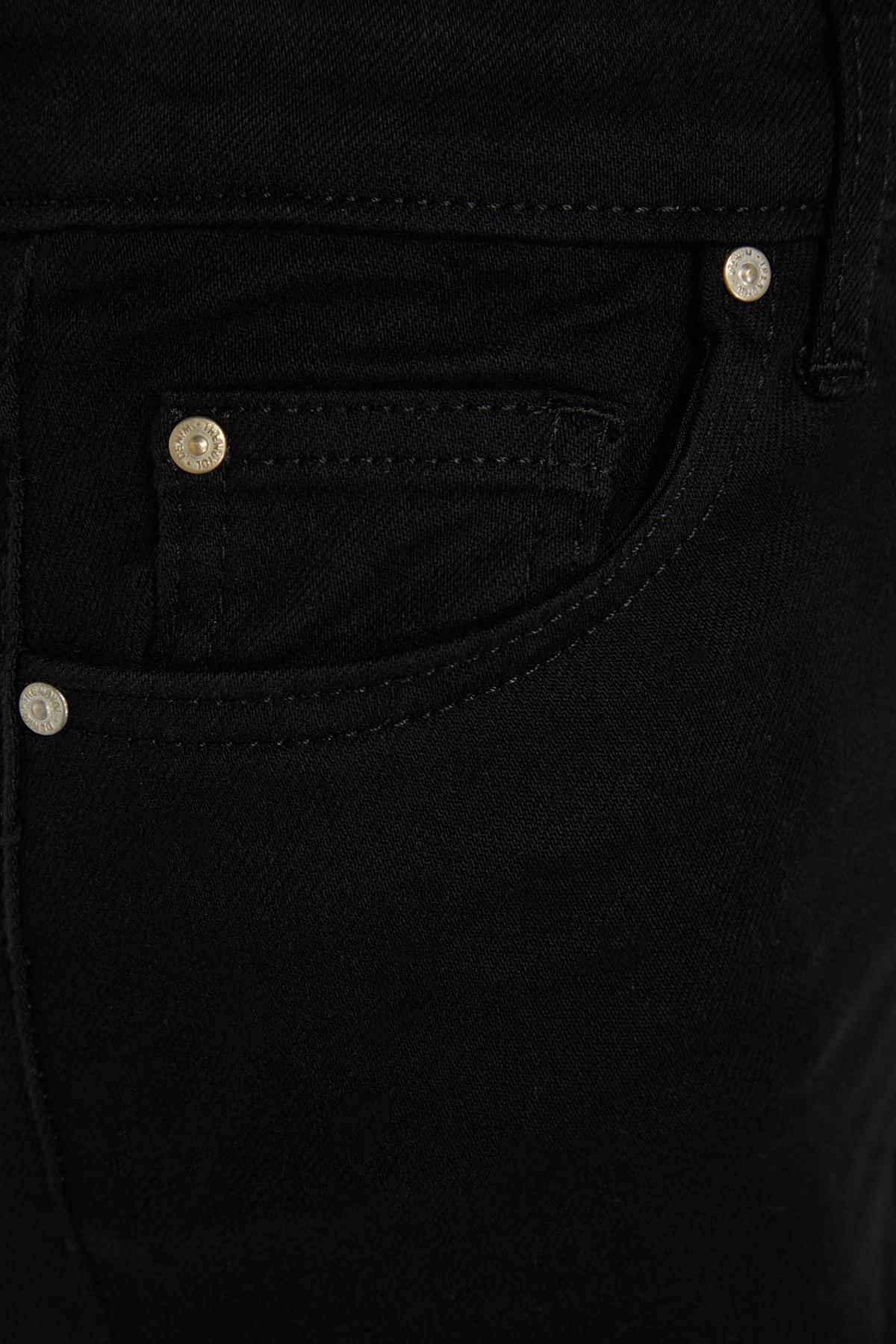 Black Bootcut High Waist Jeans, , large image number 6