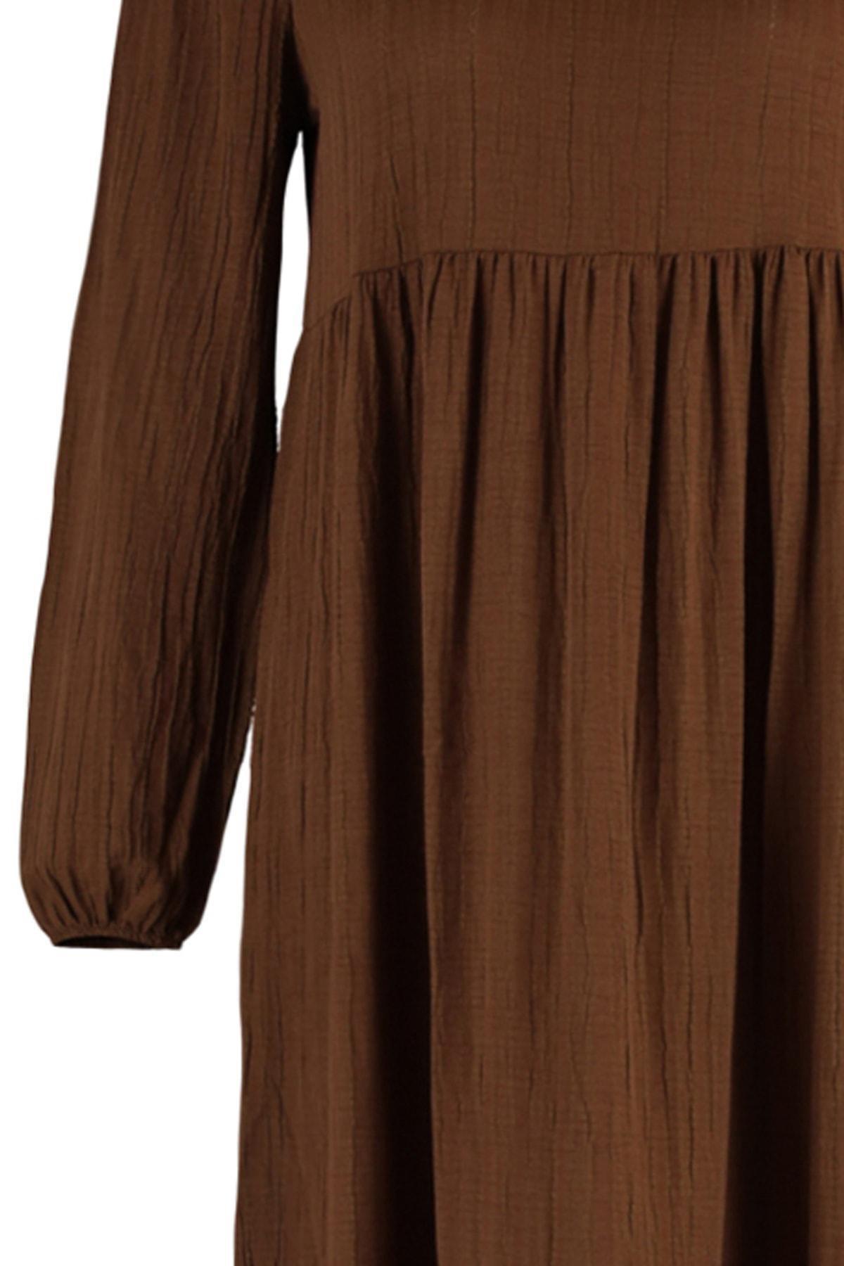 Trendyol - Brown Basic Dress