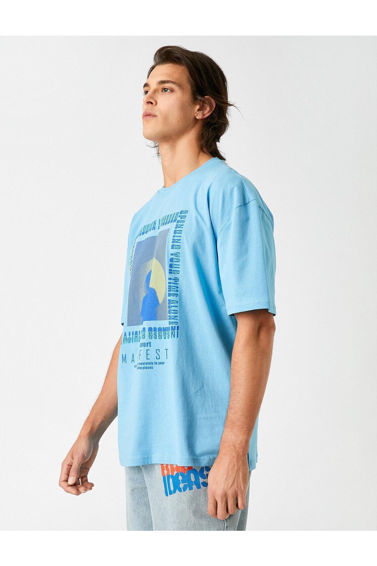 Koton - Blue Printed T-Shirt