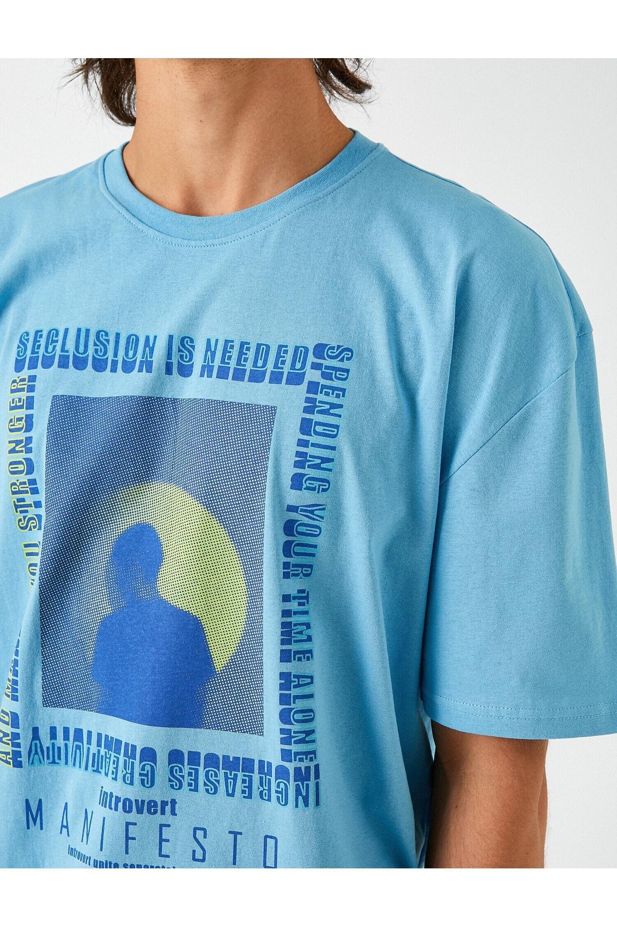 Koton - Blue Printed T-Shirt