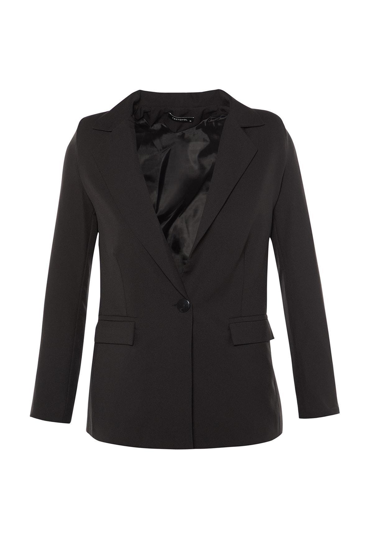 Black Fitted Blazer, , large image number 5