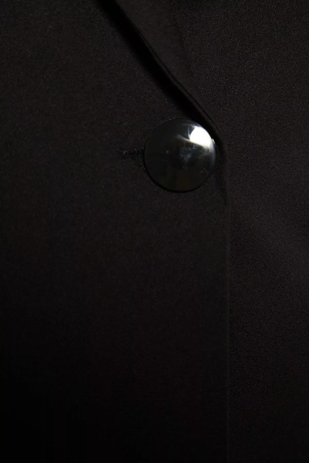 Black Fitted Blazer, , large image number 5