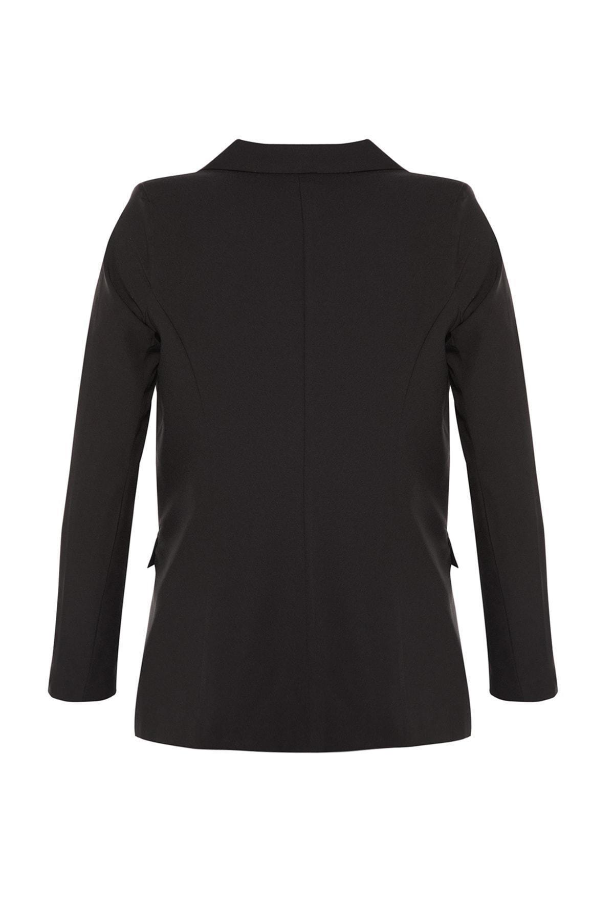 Black Fitted Blazer, , large image number 7