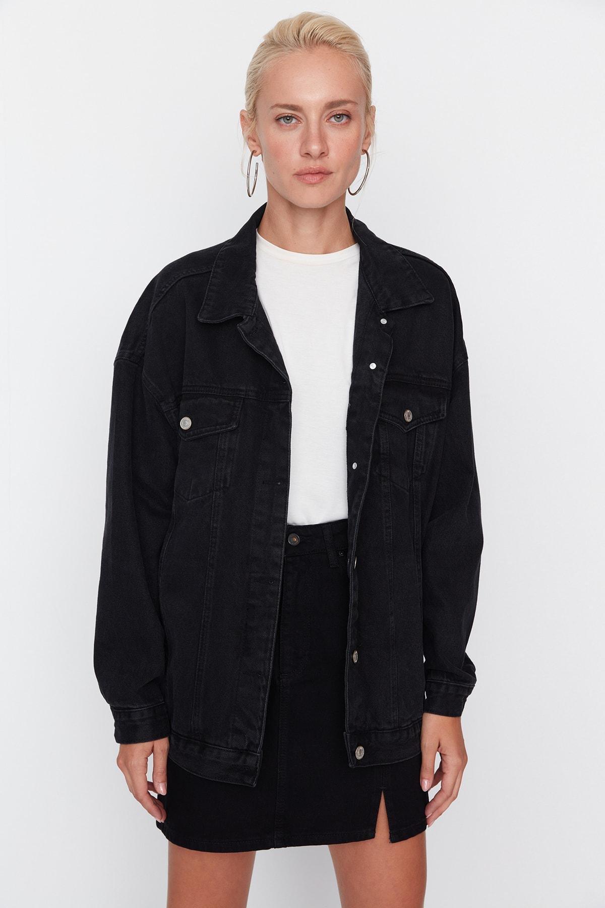 Trendyol - Black Oversize Jacket
