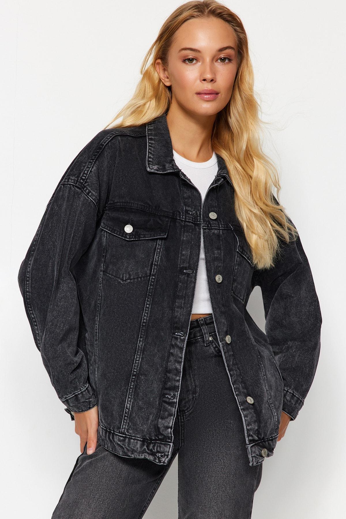 Trendyol - Black Oversize Jacket
