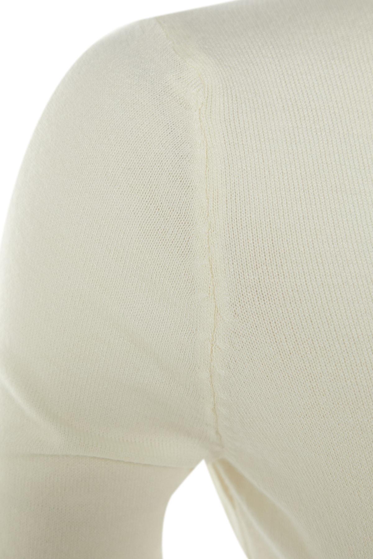 Ecru Turtleneck Sweater, , large image number 7