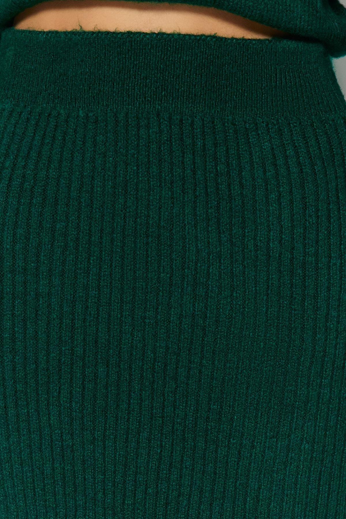 Green Crew Neck Bodycon Co-Ord Set, , large image number 4