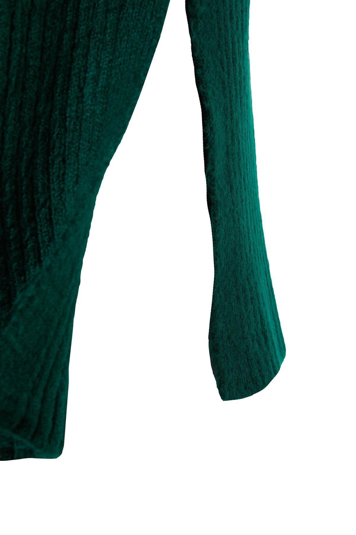 Green Crew Neck Bodycon Co-Ord Set, , large image number 6